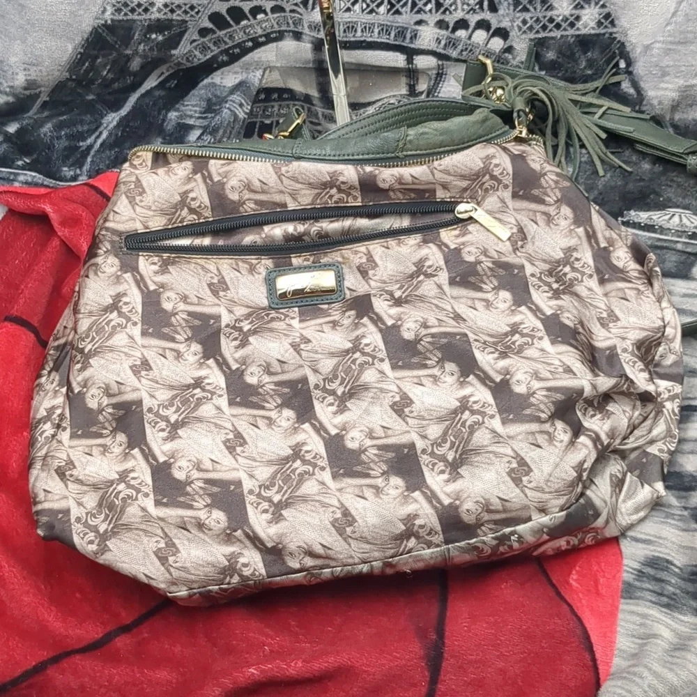 Junior Drake grey leather bag